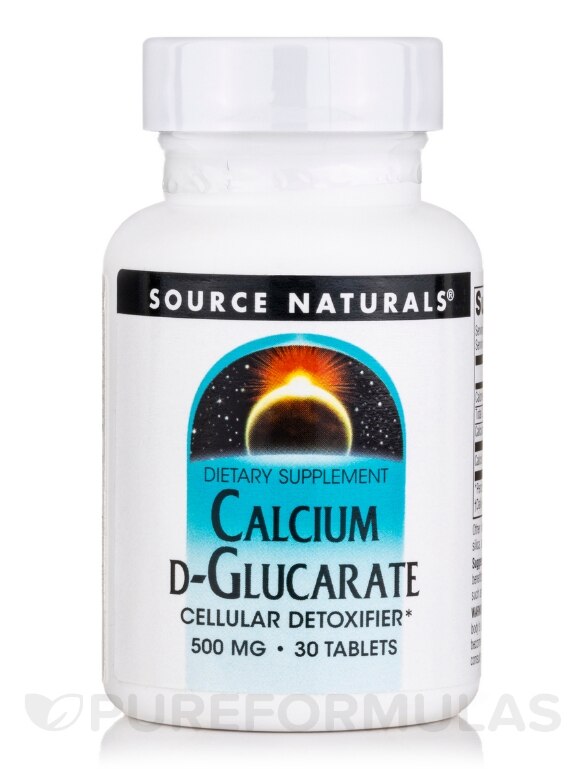 Calcium D-Glucarate 500 mg - 30 Tablets