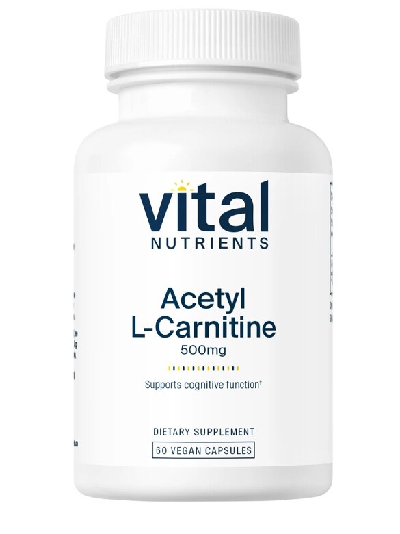 Acetyl L-Carnitine 500 mg - 60 Vegetarian Capsules