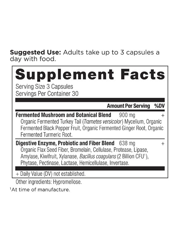 Digestive Enzymes - 90 Capsules - Alternate View 2