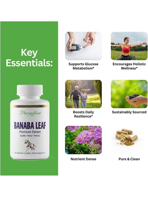 Banaba Leaf Extract - 60 Vegetarian Capsules - Alternate View 2