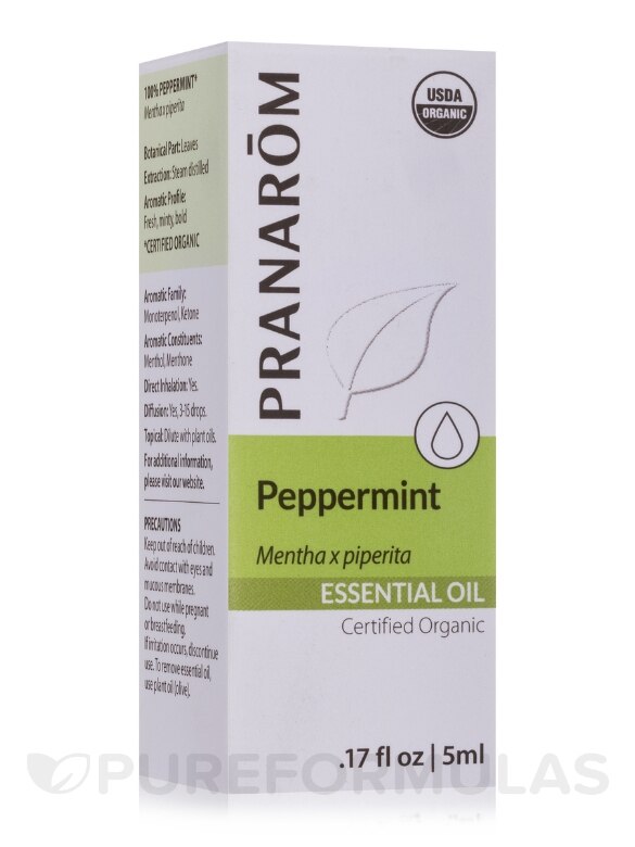 Organic Peppermint Essential Oil - 0.17 fl. oz (5 ml)