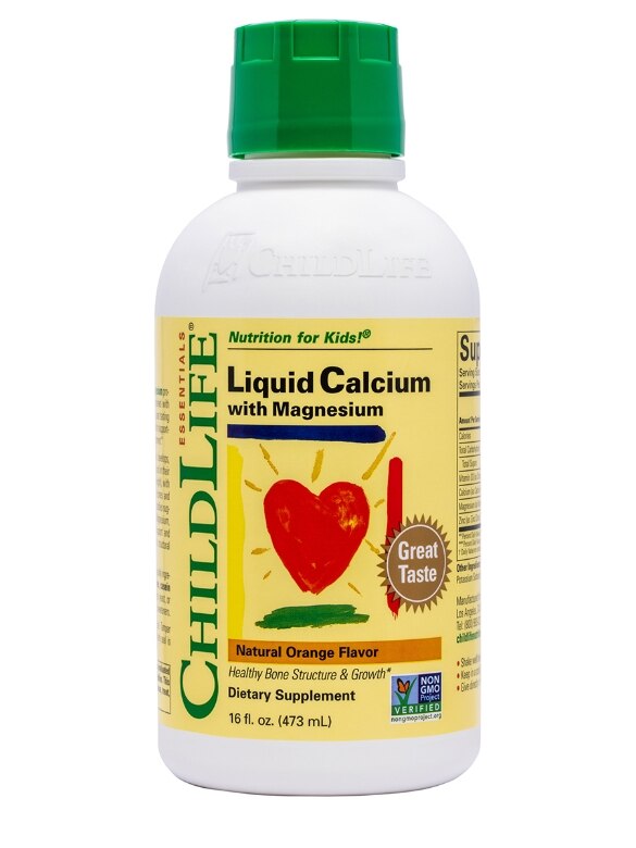 Liquid Calcium with Magnesium Natural Orange Flavor - 16 fl. oz (474 ml)