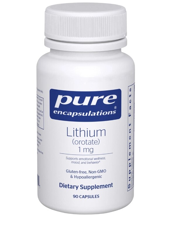 Lithium (orotate) 1 mg - 90 Capsules