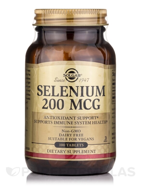 Selenium 200 mcg - 100 Tablets