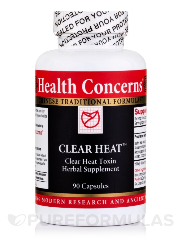 Clear Heat™ (Clear Heat Toxin Herbal Supplement) - 90 Capsules