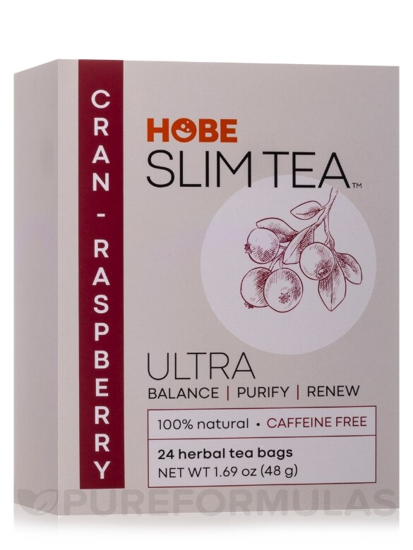 Ultra Slim Tea® Cran-Raspberry - 24 Tea Bags (1.69 oz / 48 Grams)