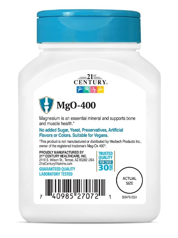 MgO 400 mg - 90 Tablets - Alternate View 3