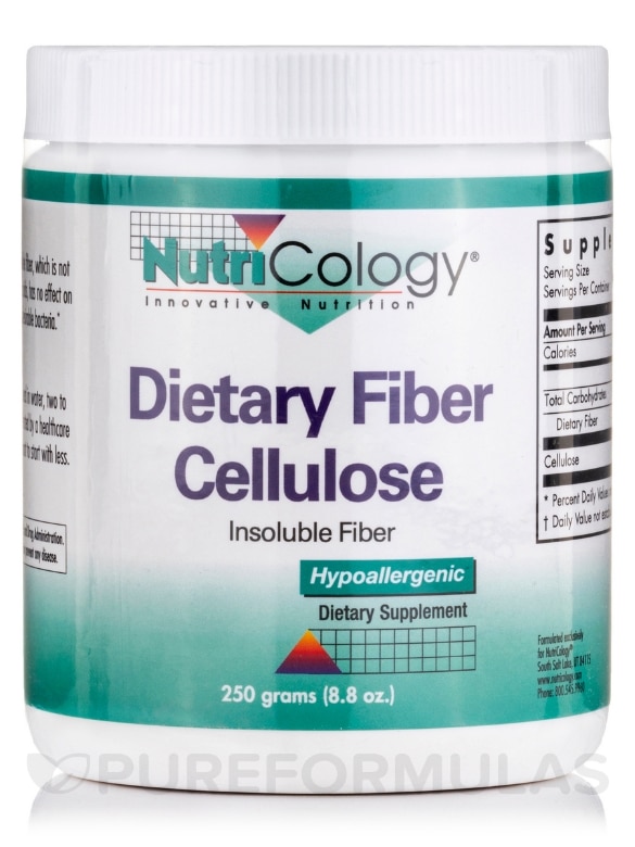 Dietary Fiber Cellulose Powder - 8.8 oz (250 Grams)