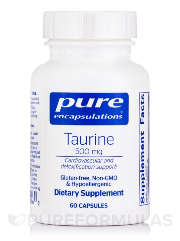 Taurine 500 mg - 60 Capsules