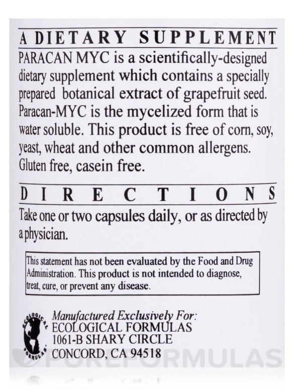Paracan MYC - 100 Capsules - Alternate View 4