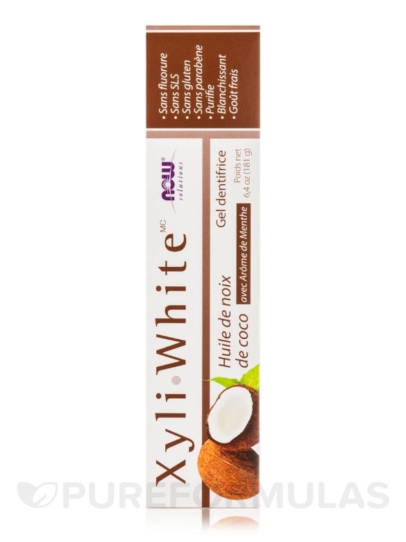 NOW® Solutions - XyliWhite™ Coconut Oil Toothpaste Gel - 6.4 oz (181 Grams) - Alternate View 4