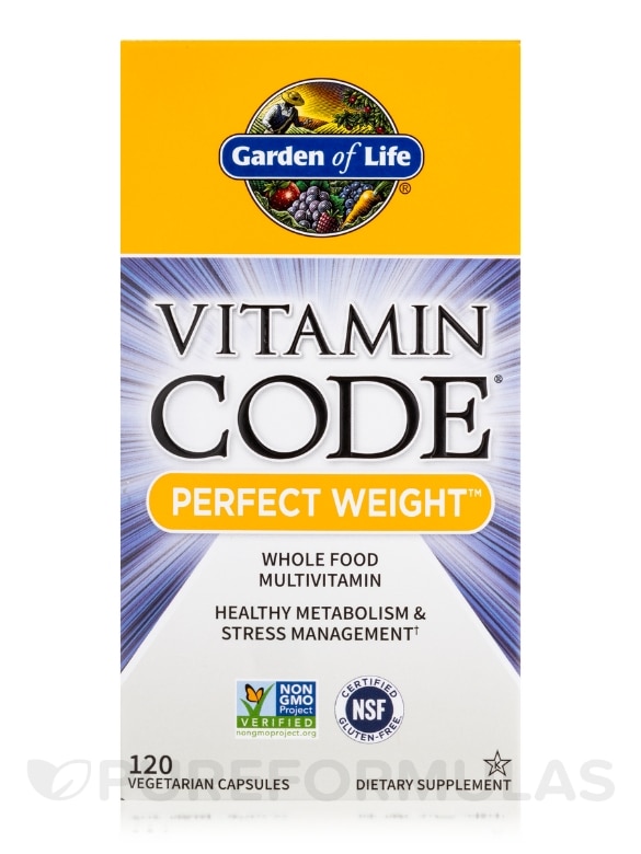 Vitamin Code® - Perfect Weight Multi - 120 Vegetarian Capsules - Alternate View 3