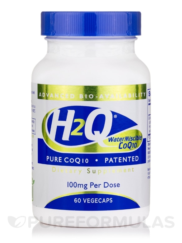H2Q™ Water Soluble CoQ-10 100 mg - 60 VegeCaps