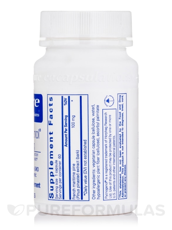 Pycnogenol® 100 mg - 60 Capsules - Alternate View 1