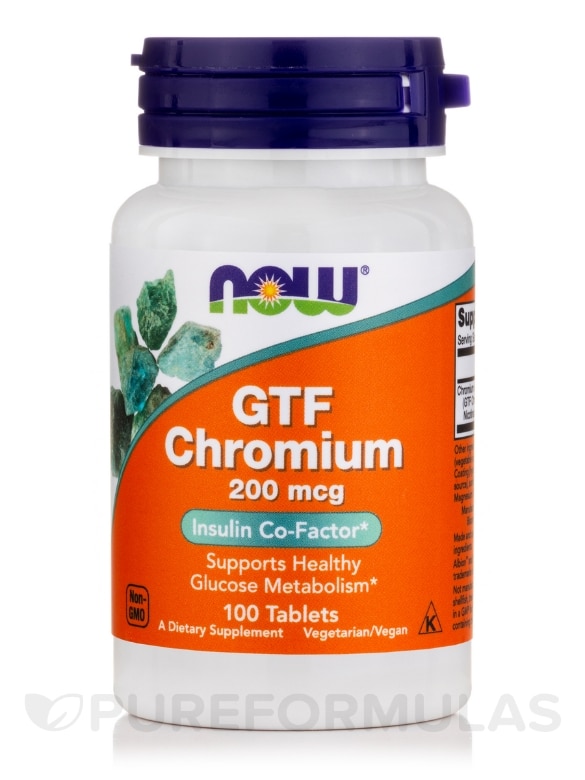 GTF Chromium 200 mcg - 100 Tablets