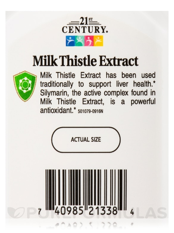 Milk Thistle Extract (Standardized) - 60 Vegetarian Capsules - Alternate View 5
