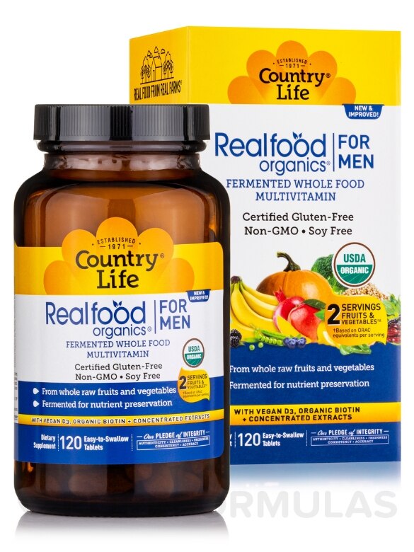 Realfood Organics® For Men - 120 Tablets - Alternate View 1