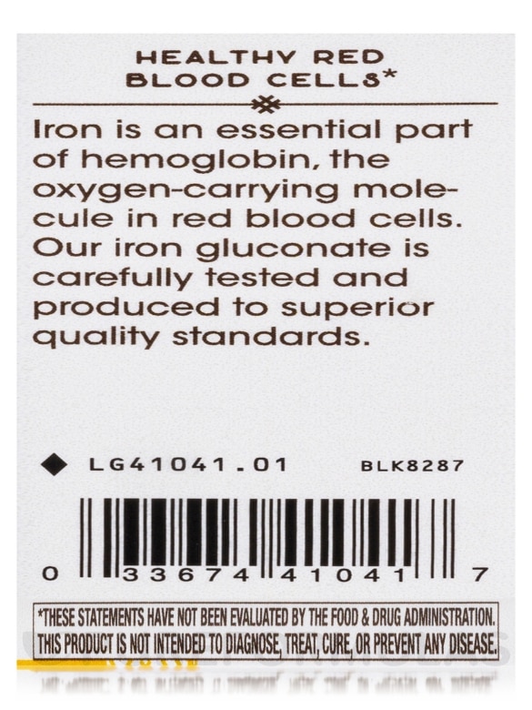 Iron 18 mg - 100 Capsules - Alternate View 6