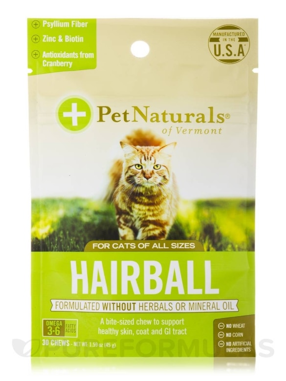 Hairball Chews for All Cats - 30 Chews (1.59 oz / 45 Grams)