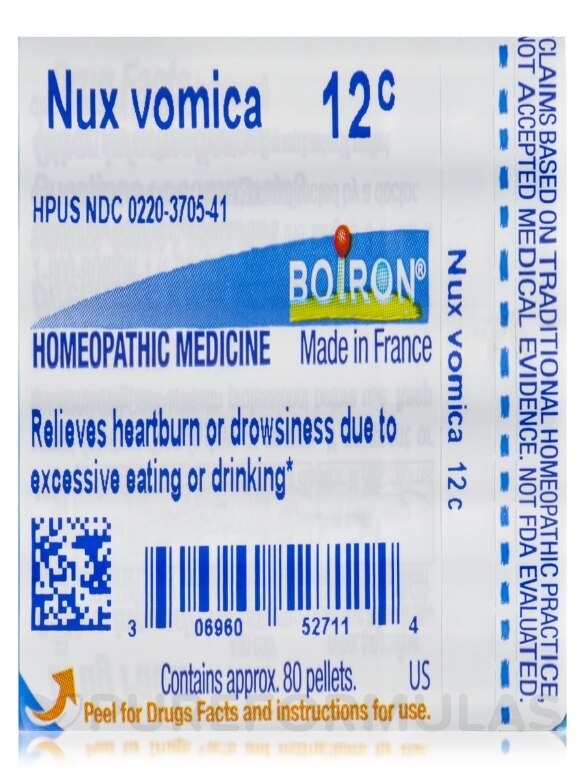 Nux vomica 12c - 1 Tube (approx. 80 pellets) - Alternate View 6