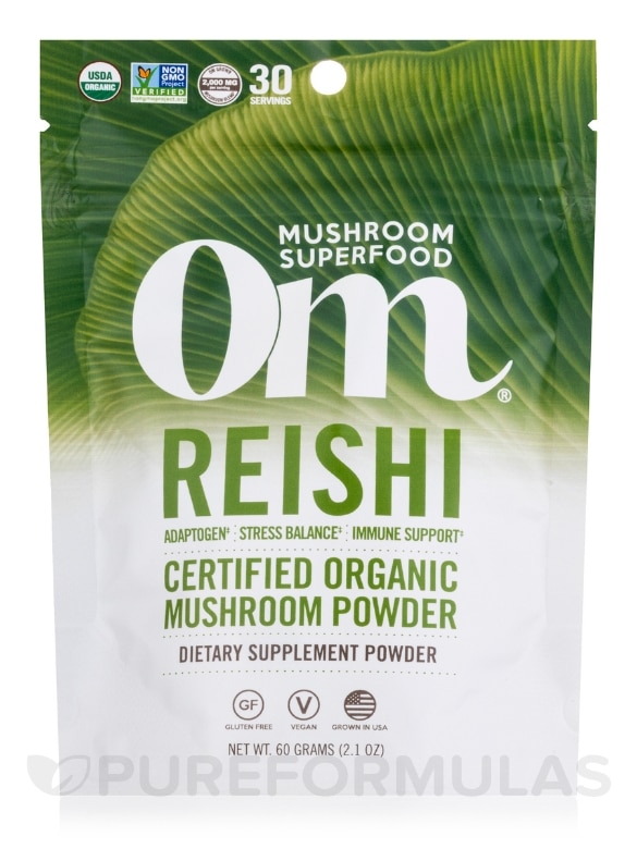 Organic Reishi Mushroom Superfood Powder - 2.1 oz (60 Grams)