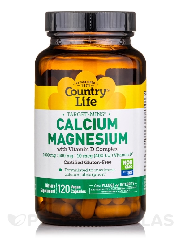 Target-Mins® Calcium with Vitamin D Complex - 120 Vegetarian Capsules