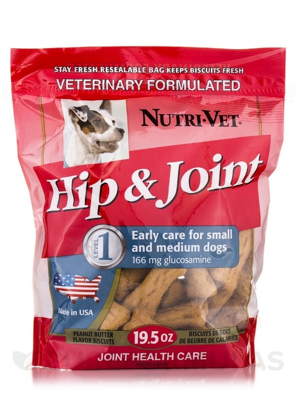 Hip & Joint Peanut Butter Biscuits Small Dog - 19.5 oz (550 Grams)