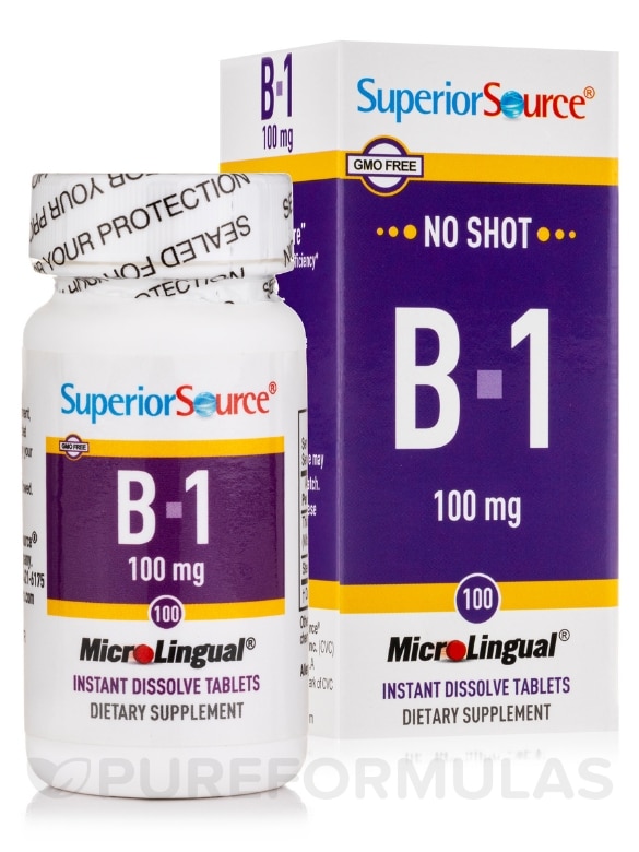 NO SHOT B-1 100 mg - 100 MicroLingual® Tablets - Alternate View 1