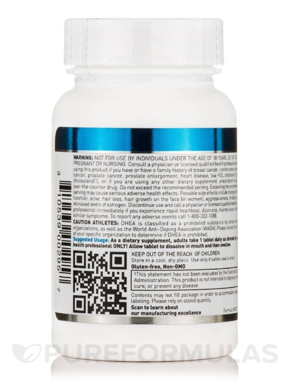 DHEA 5 mg (Dissolvable) - 100 Tablets - Alternate View 3