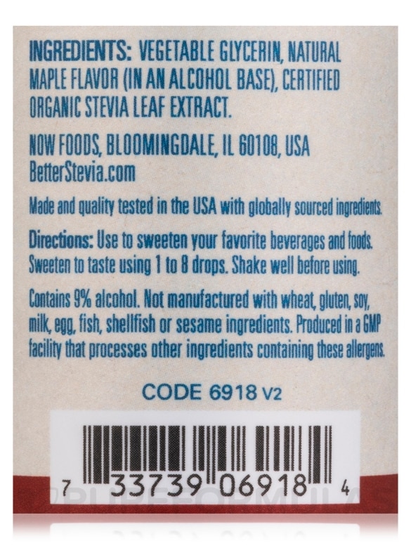 Better Stevia® Liquid, Maple - 2 fl. oz (59 ml) - Alternate View 4