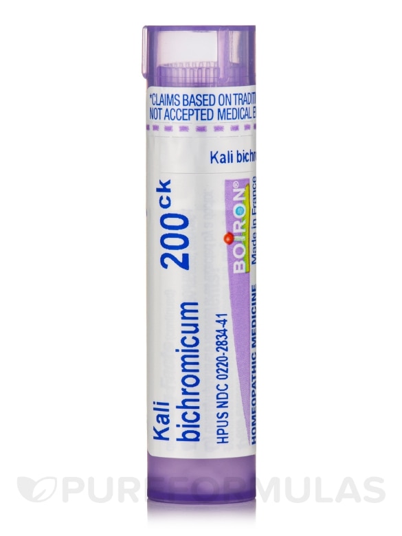 Kali Bichromicum 200ck - 1 Tube (approx. 80 pellets)