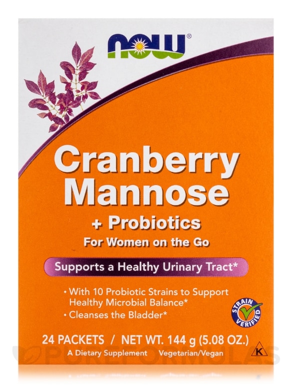 Cranberry Mannose with Probiotics - Box of 24 Packets - Alternate View 1