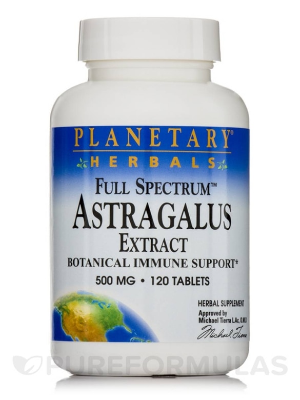 Full Spectrum Astragalus Extract 500 mg - 120 Tablets