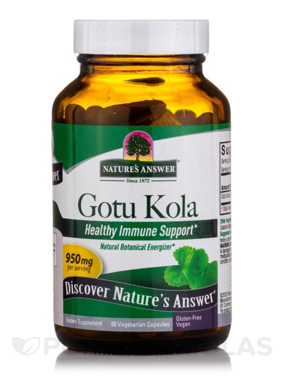 Gotu-Kola Herb - 90 Vegetarian Capsules - Alternate View 2