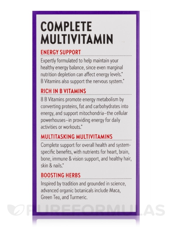 Perfect Energy Multivitamin - 96 Vegetarian Tablets - Alternate View 6
