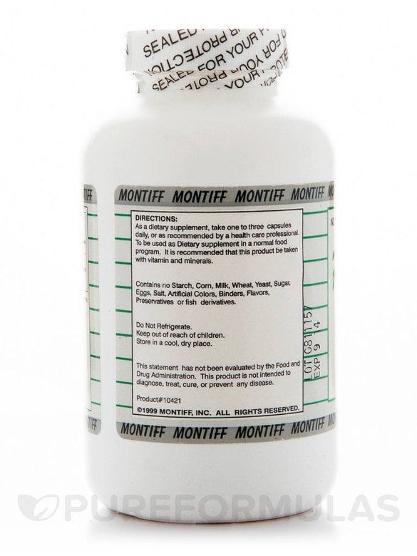 Pure L-Lysine 500 mg - 200 Capsules - Alternate View 2