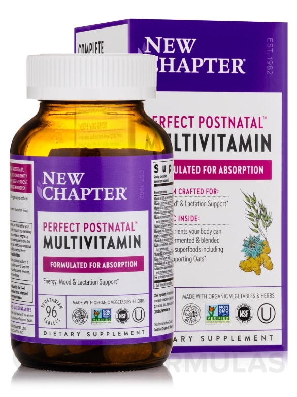 Perfect Postnatal Multivitamin - 96 Vegetarian Tablets - Alternate View 1