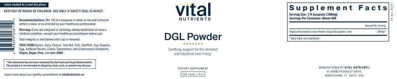 DGL Powder - 4 oz (120 Grams) - Alternate View 4