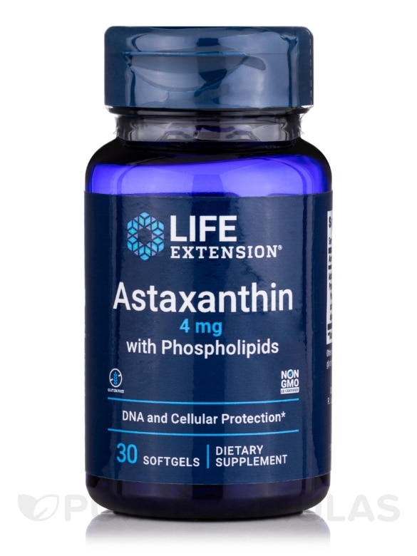 Astaxanthin with Phospholipids 4 mg - 30 Softgels