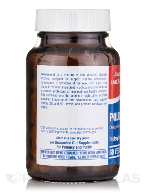 Policosanol 20 mg - 60 Vegetarian Capsules - Alternate View 3