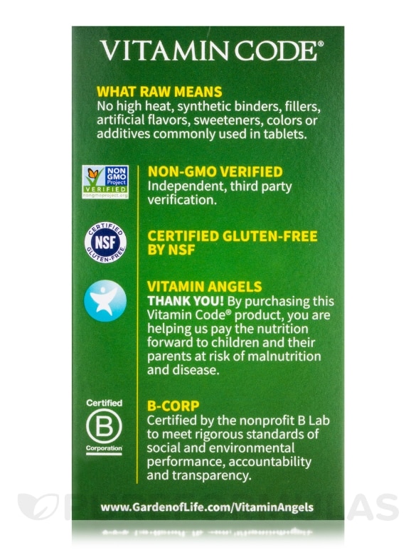 Vitamin Code® - Raw Calcium - 60 Vegetarian Capsules - Alternate View 5
