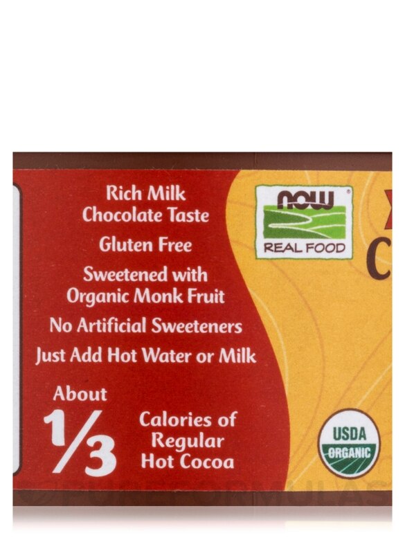NOW Real Food® - Cocoa Lovers™ Slender Hot Cocoa - 10 oz (284 Grams) - Alternate View 6