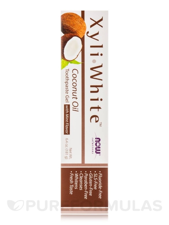 NOW® Solutions - XyliWhite™ Coconut Oil Toothpaste Gel - 6.4 oz (181 Grams) - Alternate View 2