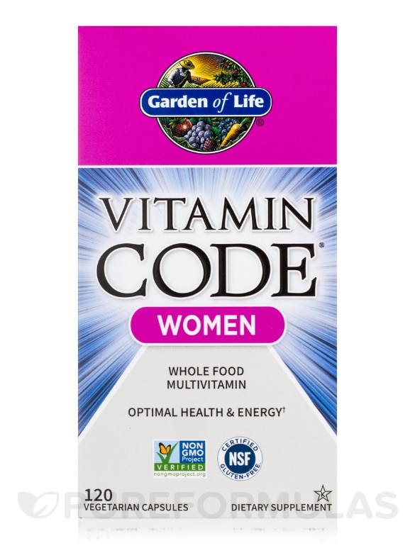 Vitamin Code® - Women's Multi - 120 Vegetarian Capsules - Alternate View 3