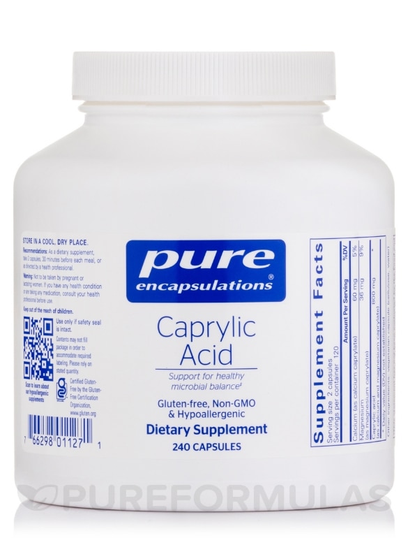 Caprylic Acid - 240 Capsules
