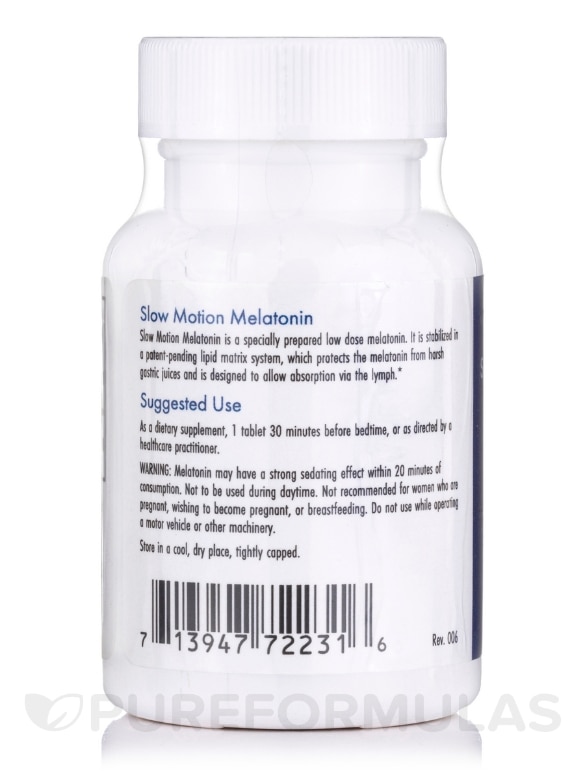 Slow Motion Melatonin - 60 Scored Tablets - Alternate View 2