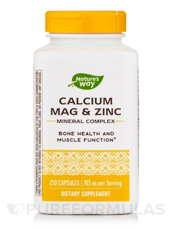 Calcium Mag & Zinc - 250 Capsules