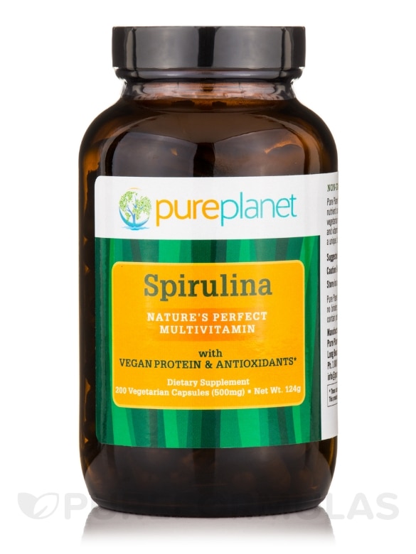 Spirulina 500 mg - 200 Vegetarian Capsules