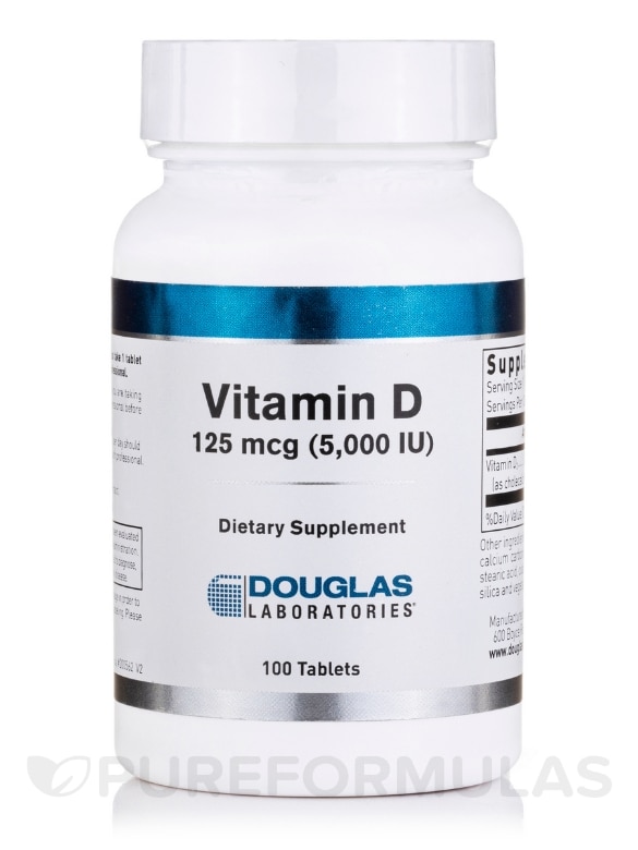 Vitamin D 5000 IU - 100 Tablets