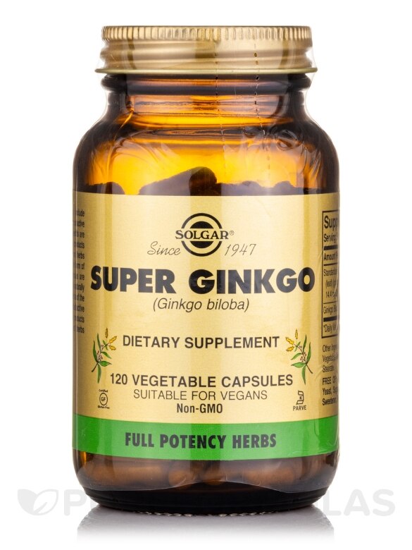 Super Ginkgo - 120 Vegetable Capsules